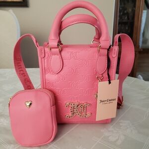 Juicy Couture All About the Bling Pink Lemonade Mini Tote NWT